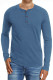 Blue Button Shirt Long Sleeved Tops