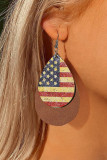 America Print Eardrop Earrings Unishe Wholesale MOQ 5pcs
