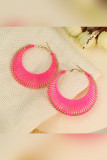 Gold Hollow Out Knit Earrings MOQ 5pcs