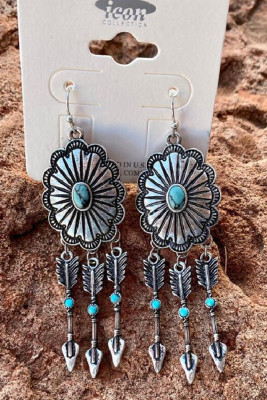 Silver Arrow Western Earrings MOQ 5pcs