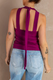 Caged Hollow-out Tank Top