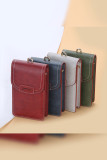 Plain PU Aztect Print Strap Phone Purse MOQ 3pcs