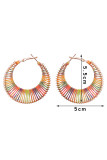 Gold Hollow Out Knit Earrings MOQ 5pcs