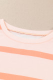 Stripe Striped Drop Shoulder Pullover Sweatshirt