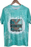 Yellowstone O-neck Short Sleeve Top Women UNISHE Wholesale