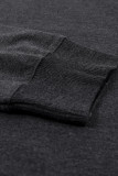 Black Wash Fleece Pullover Sweatshirt