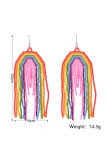 Tassel Rainbow Rice Beads Earrings Unishe Wholesale MOQ 5pcs