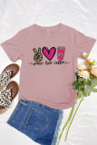 Peace Love Coffee Short Sleeve Graphic Tee Unishe Wholesale