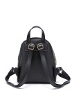 Snap Button Color Block PU Backpacks MOQ 3pcs