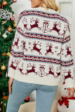 Christmas Reindeer Knitting Pollover Sweater