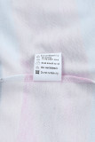 Rose Multi Striped Drawstring Long Sleeve Hoodie