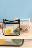 Printed Strap Clear Crossbody Bag MOQ 3pcs