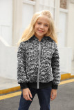 Black Girls' Faux Fur Bomber Jacket