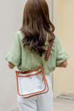 Printed Strap Clear Crossbody Bag MOQ 3pcs