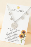 Sunflower Steel Chain Necklace MOQ 3PCs
