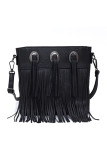 PU Leather Tassel Messenger Crossbody Bag MOQ 3pcs