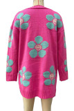 Valentine Heart Front Open Knitting Cardigan
