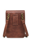Brown Retro Emboss Crossbody Mini Bag MOQ 3pcs