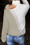 Apricot Turtleneck Cold Shoulder