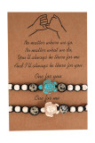 Turquoise Turtle & Beads Couple Bracelet MOQ 5pcs