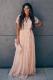 Pink Fill Your Heart Lace Maxi Dress