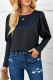 Black Satin Cuffed Sleeve Shirt