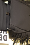 Suede Leather Tassel Saddle Bag MOQ 3pcs