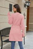 Plain Long Length Open Knit Cardigans