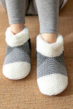 Color Block Knit Ankle Slipper Socks MOQ 12pcs