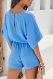 Blank Short Sleeve Short Jumpsuit Unishe Wholesale