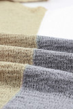Apricot Color Block Knitted Tank Top
