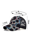 Gradient SunFlower Print Baseball Hat MOQ 3pcs