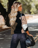 Wave Color Block Pullover Sweaters