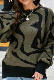 Zebra Striped Knit Sweaters