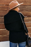 Black Cashmere Blend Convertible Cardigan