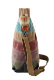 Contrasting Color Tote Canvas Large Hand Diagonal Bag Unishe Wholesale MOQ3PCS
