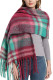 Plaid Tassel Trim Scarf MOQ 3pcs