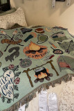 Camping Graffiti Sofa Blanket Unishe Wholesale MOQ 3pcs