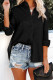 Black Turn-down Collar Embossed Button Shirt
