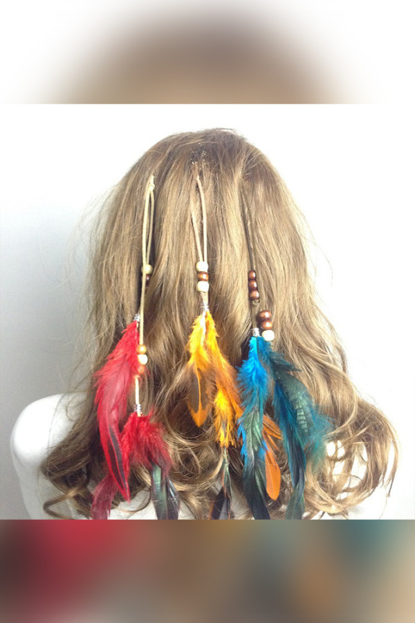 Tassel and Feather Hair Clips MOQ 5pcs