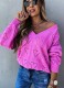 Heart Pattern Hollow Out Sweaters