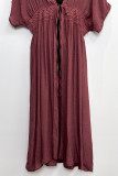 Plain Embroidery Straps Cover Up