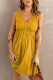 Buttons Sleeveless High Waist Mini Dress