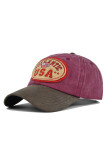 Authentic USA Patchwork Baseball Hat MOQ 3pcs