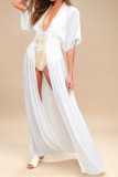 Plain Embroidery Straps Cover Up