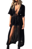 Plain Embroidery Straps Cover Up