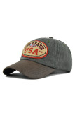 Authentic USA Patchwork Baseball Hat MOQ 3pcs