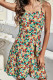 Paint Floral Print Cami Dress