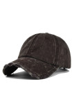 Washed Ripped Baseball Hat MOQ 3pcs