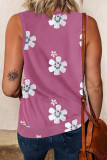 Pink Crew Neck Tank Top